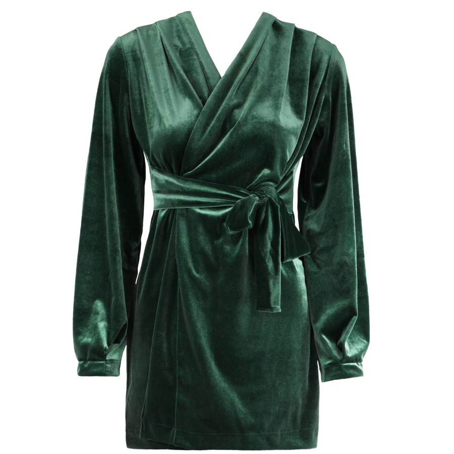 Lingerie De Nuit Valery | Kimono En Velours Verde