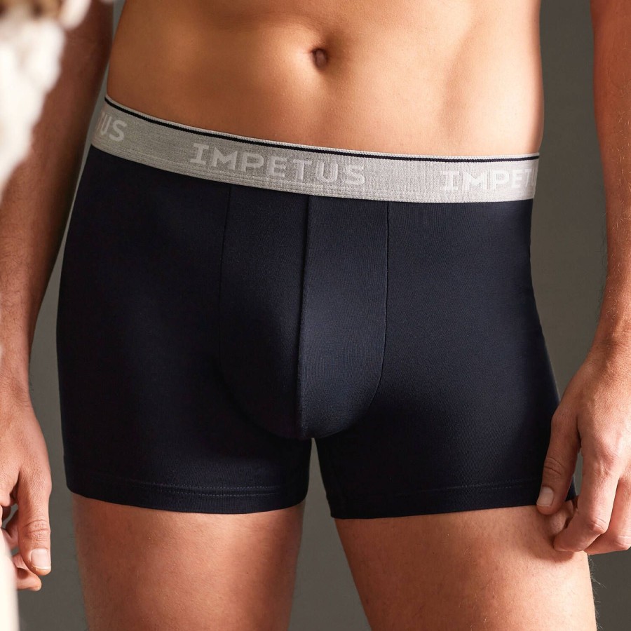 Homme Impetus Boxer Homme | Boxer Homme En Coton Navy Blue