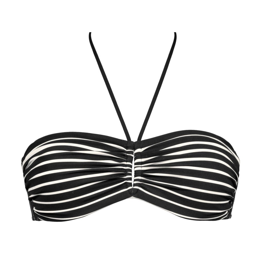 Maillots De Bain Maryan Mehlhorn Bandeau | Haut De Maillot De Bain Bandeau Armatures Black White