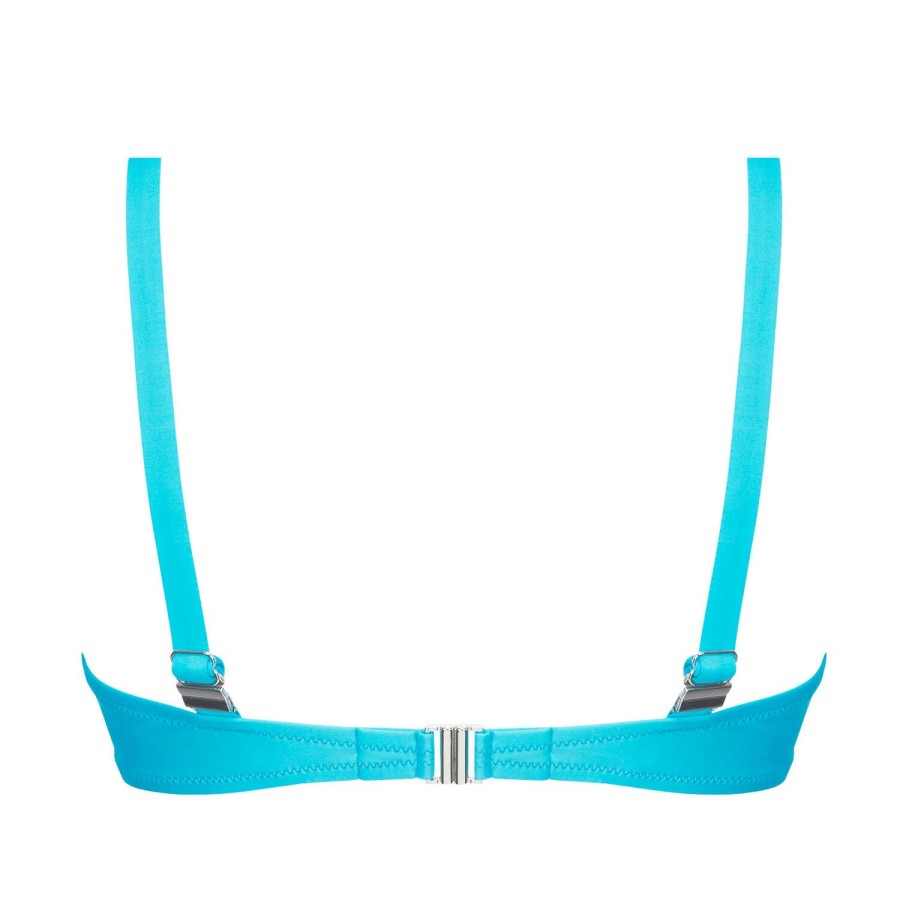 Maillots De Bain Antigel Triangle | Haut De Maillot De Bain Triangle Bonnets Profonds Turquoise