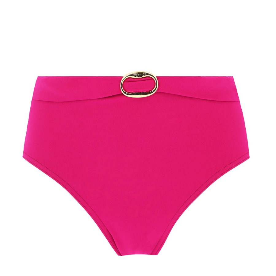 Maillots De Bain Livia Culotte Haute | Bas De Maillot De Bain Culotte Haute Ishia Framboise