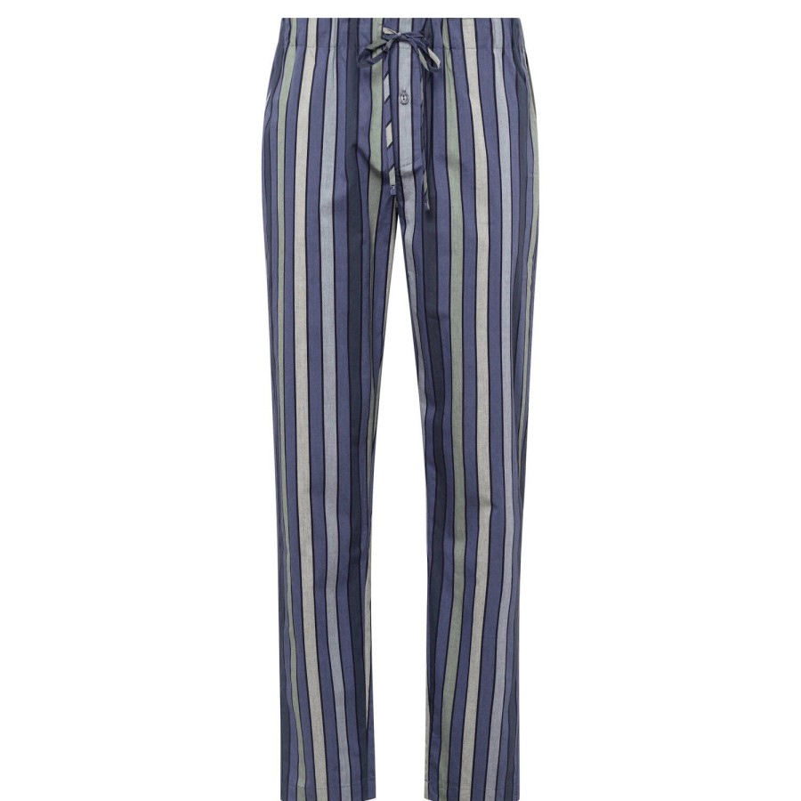 Homme Hanro Ensemble De Detente Homme | Pantalon Homme En Coton Everblue Stripe