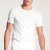 Homme Calida T-Shirt Et Debardeur Homme | T-Shirt Homme En Coton Blanc