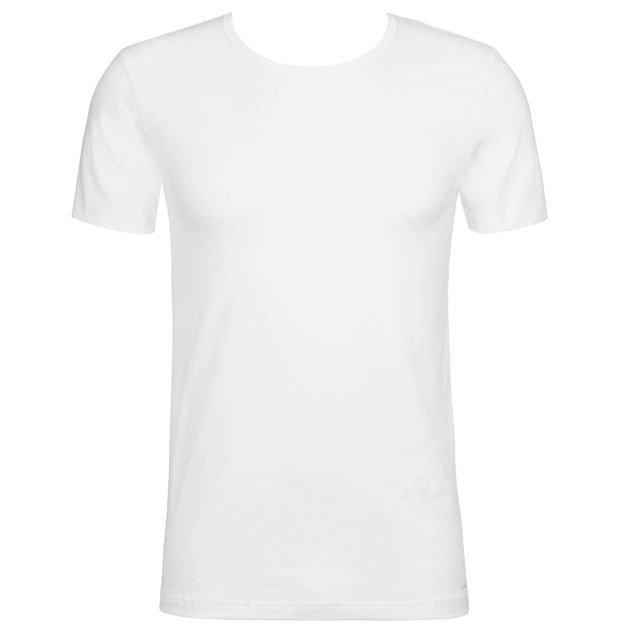 Homme Calida T-Shirt Et Debardeur Homme | T-Shirt Homme En Coton Blanc