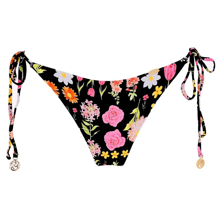 Maillots De Bain Luli Fama Bresilien / Tanga | Bas De Maillot De Bain Slip Bresilien Lacets Reversible Multicolore