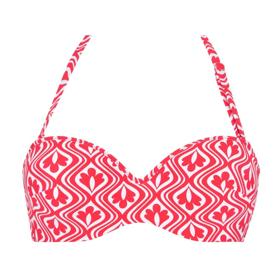 Maillots De Bain Antigel Bandeau | Haut De Maillot De Bain Bandeau Coques Corail Relax