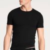 Homme Calida T-Shirt Et Debardeur Homme | T-Shirt Homme En Coton Noir