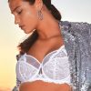 Soutiens-Gorge Aubade | Soutien-Gorge Emboitant Foulard En Dentelle Blanc