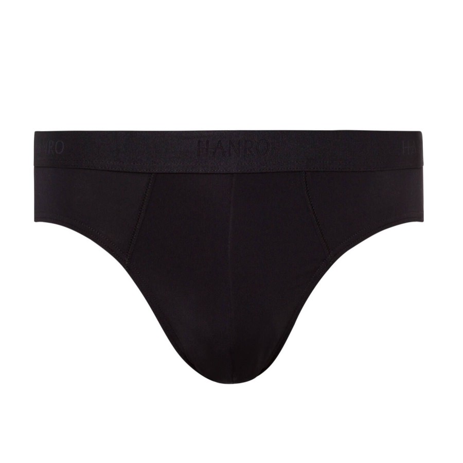 Homme Hanro Slip Homme | Slip Homme Noir