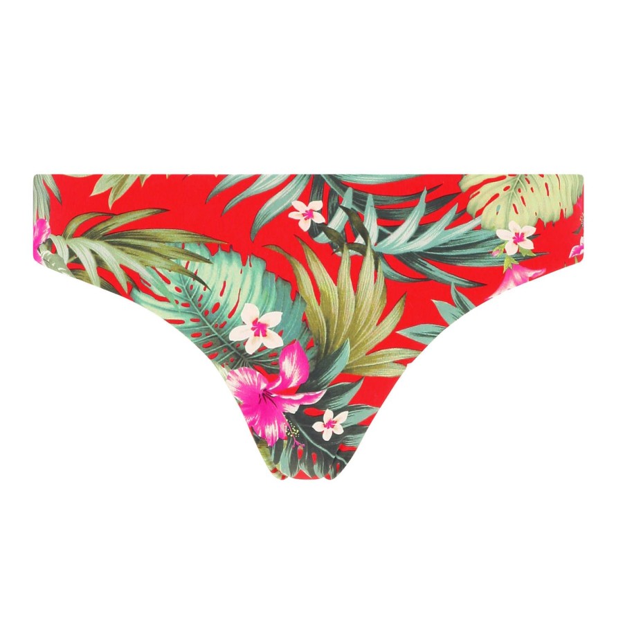 Maillots De Bain Banana Moon Bresilien / Tanga | Bas De Maillot De Bain Slip Echancre Tupa Rouge