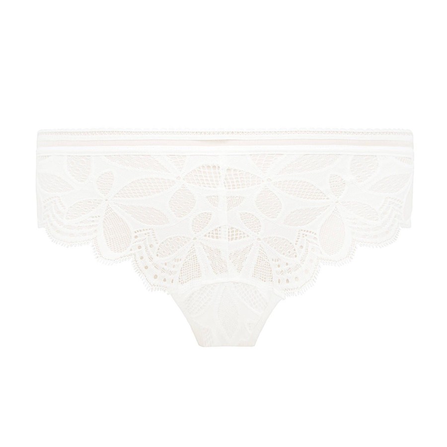 Culottes Antigel | Tanga En Dentelle Ecru Nacre