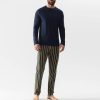 Homme Mey Pyjama Homme | Pyjama Homme En Coton Indigo