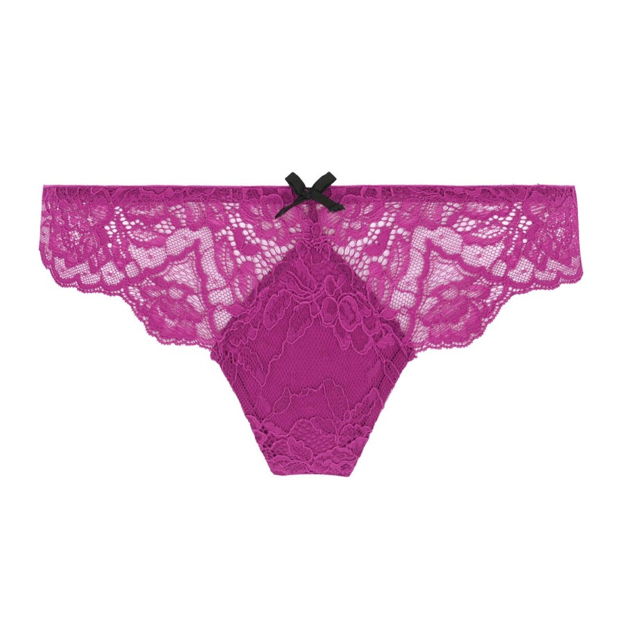 Culottes Fleur du Mal | Culotte Ouverte En Dentelle Magenta