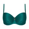 Maillots De Bain Antigel Coques | Haut De Maillot De Bain Coques Bonnets Profonds Vert Vogue