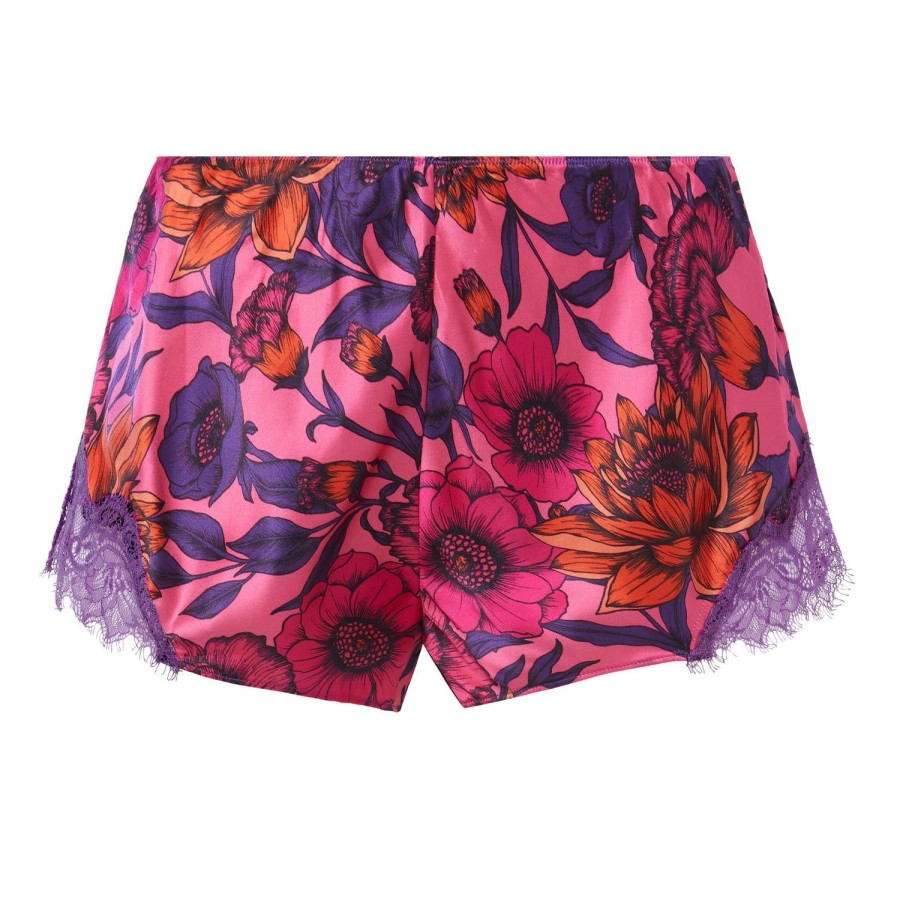 Lingerie De Nuit Sainted Sisters | Short En Soie Sunset Flowers