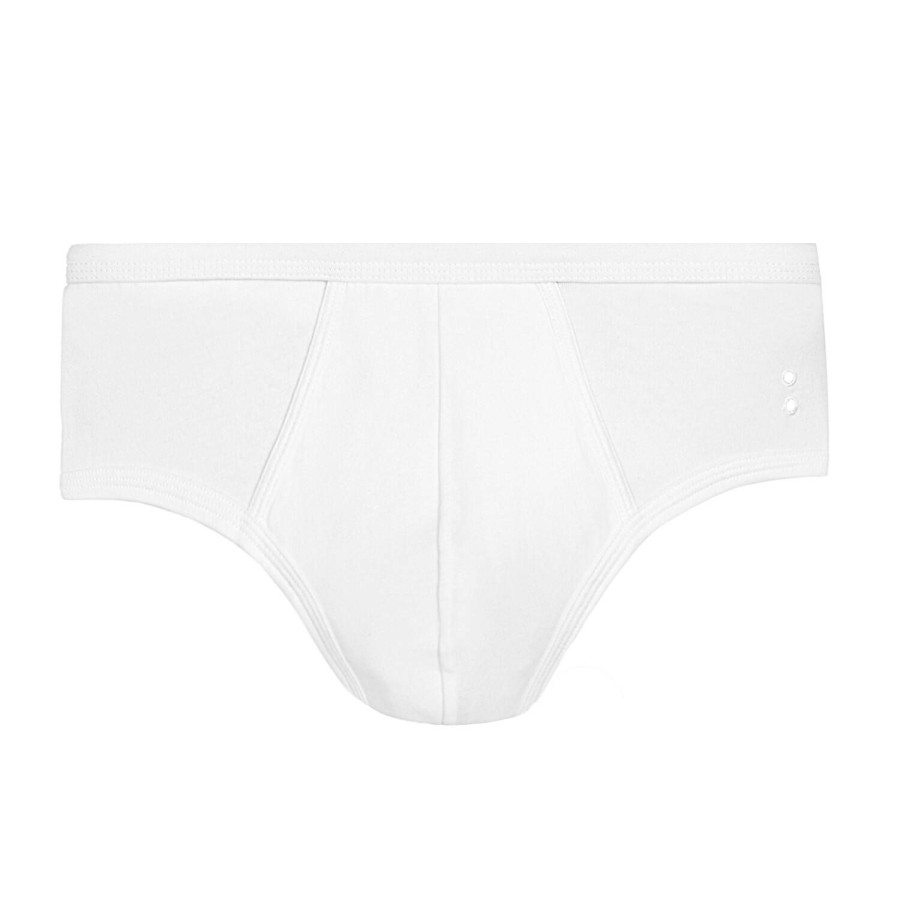 Homme Ron Dorff Slip Homme | Slip Homme En Coton Blanc