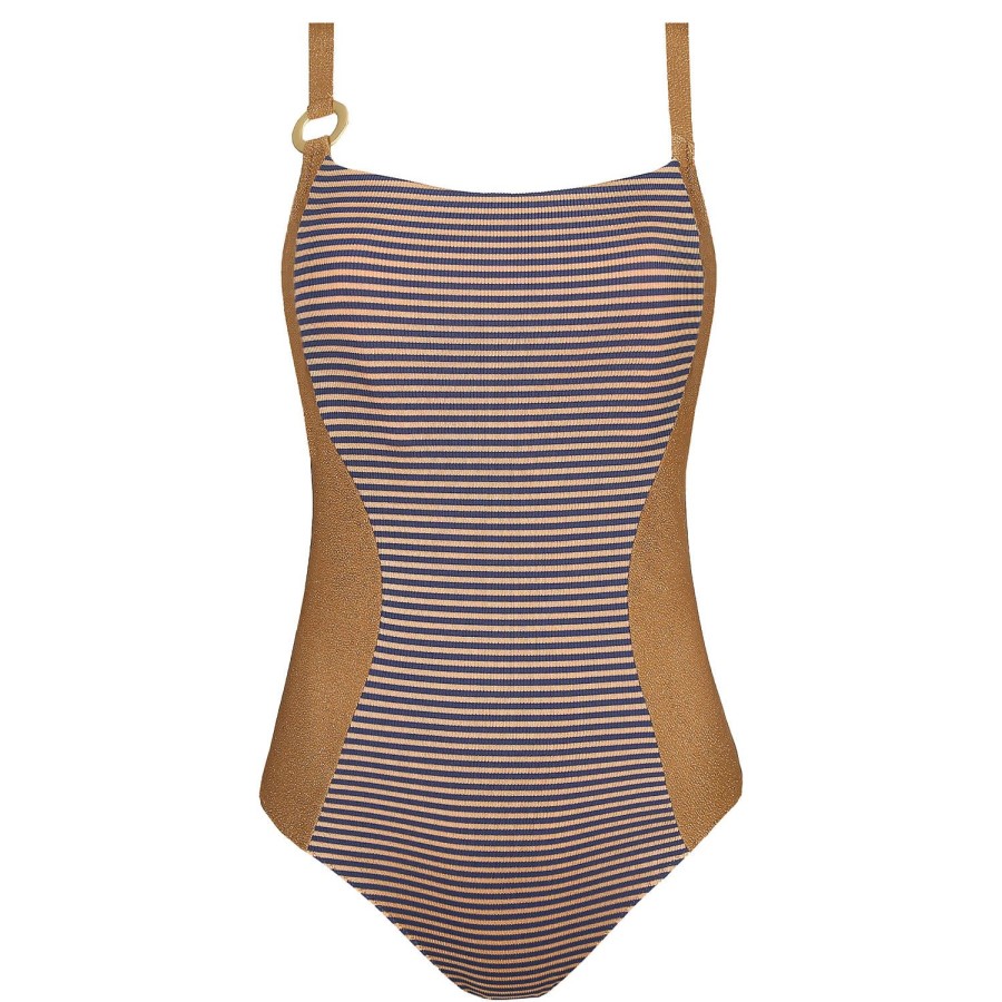 Maillots De Bain Marie Jo Nageur | Maillot De Bain 1 Piece Nageur Sans Armatures Ocean Bronze