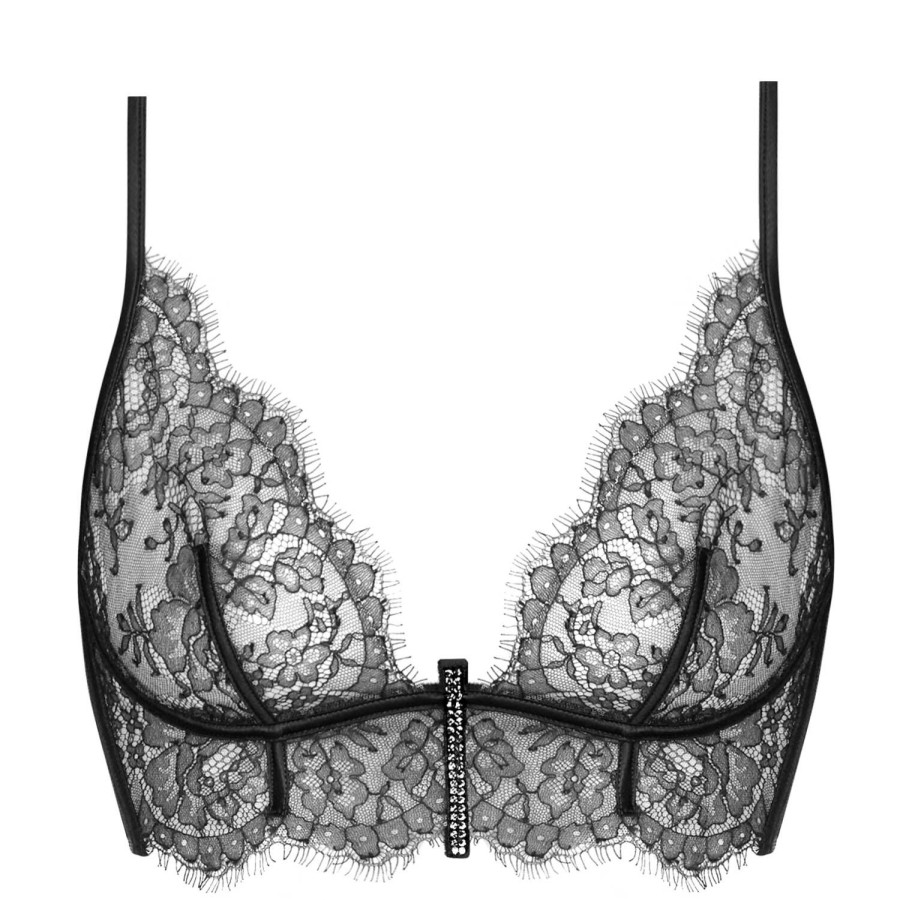 Soutiens-Gorge Andres Sarda | Soutien-Gorge Bustier En Dentelle Noir