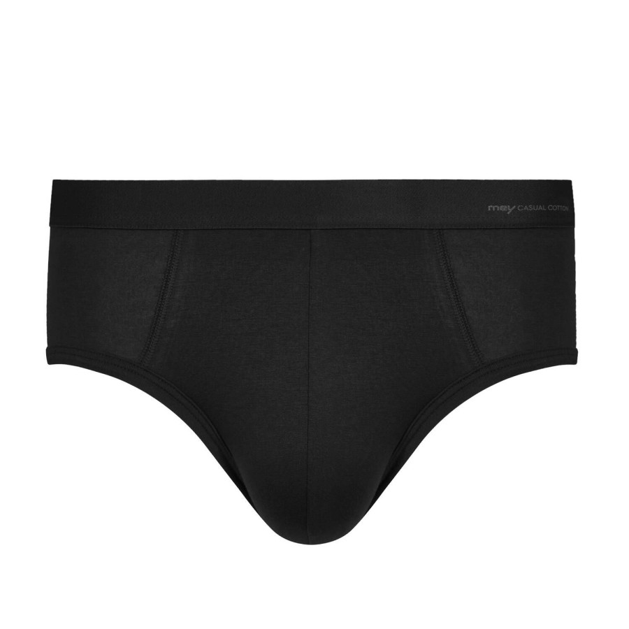 Homme Mey Slip Homme | Slip Homme En Coton Noir