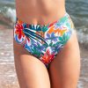 Maillots De Bain Antigel Culotte Haute | Bas De Maillot De Bain Culotte Haute Papiers Decoupes