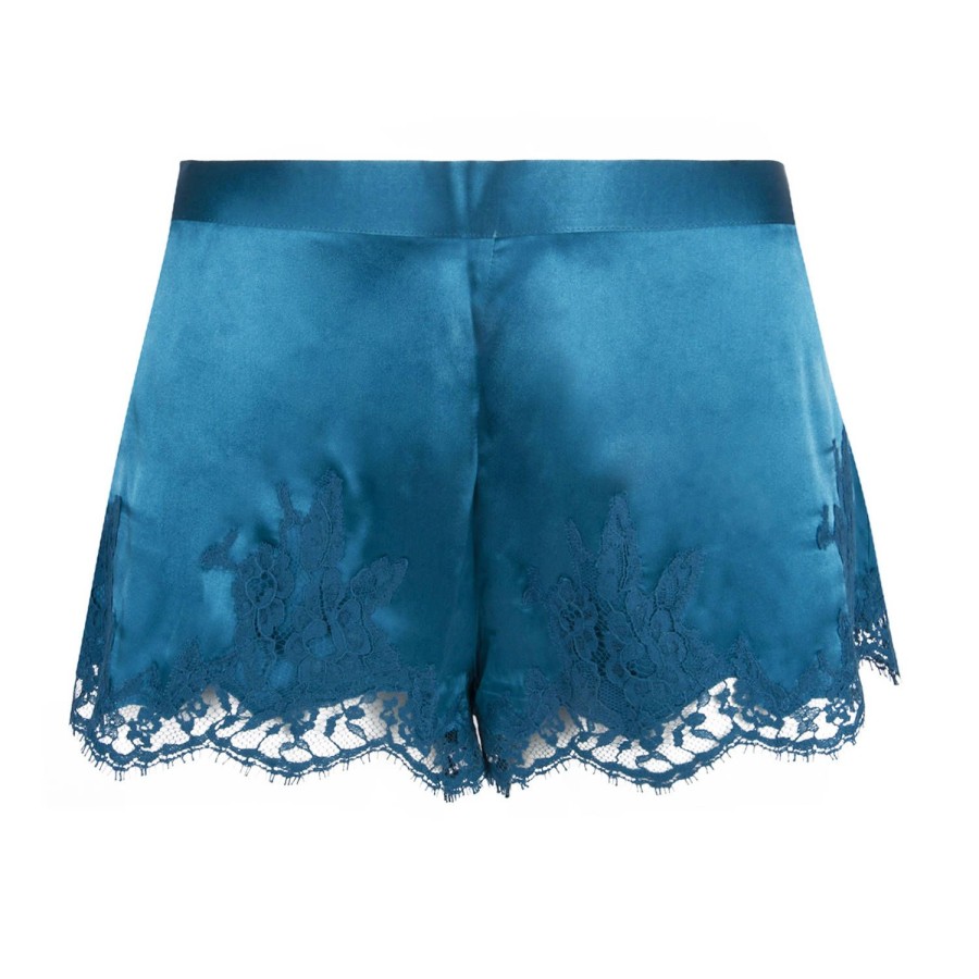 Lingerie De Nuit Lise Charmel | Short En Soie Splendeur Cyan