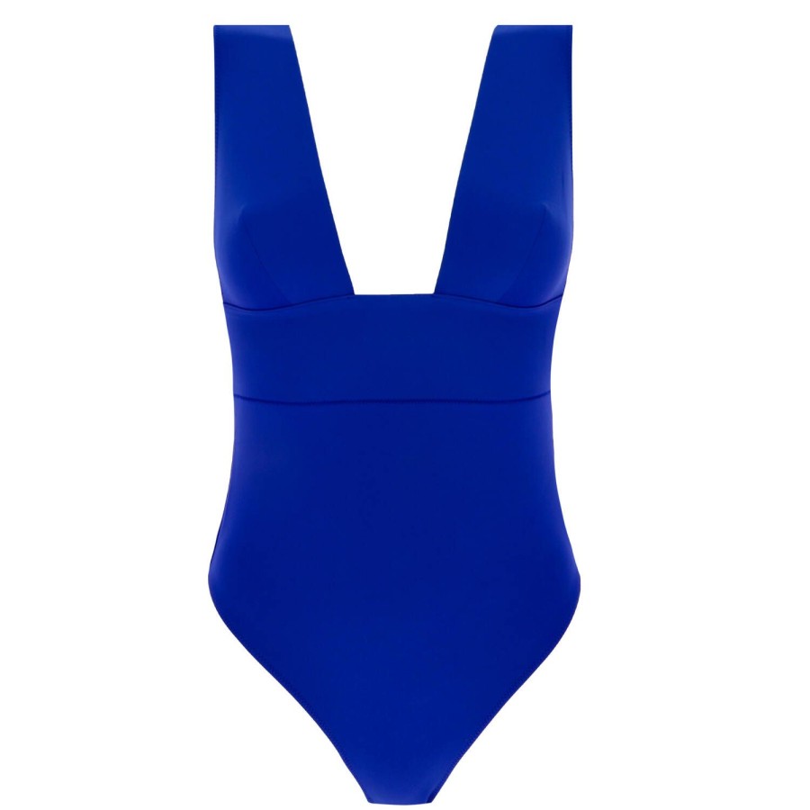 Maillots De Bain LIVY Sexy / Trikini | Maillot De Bain 1 Piece Decollete Sans Armatures Horbor Blue