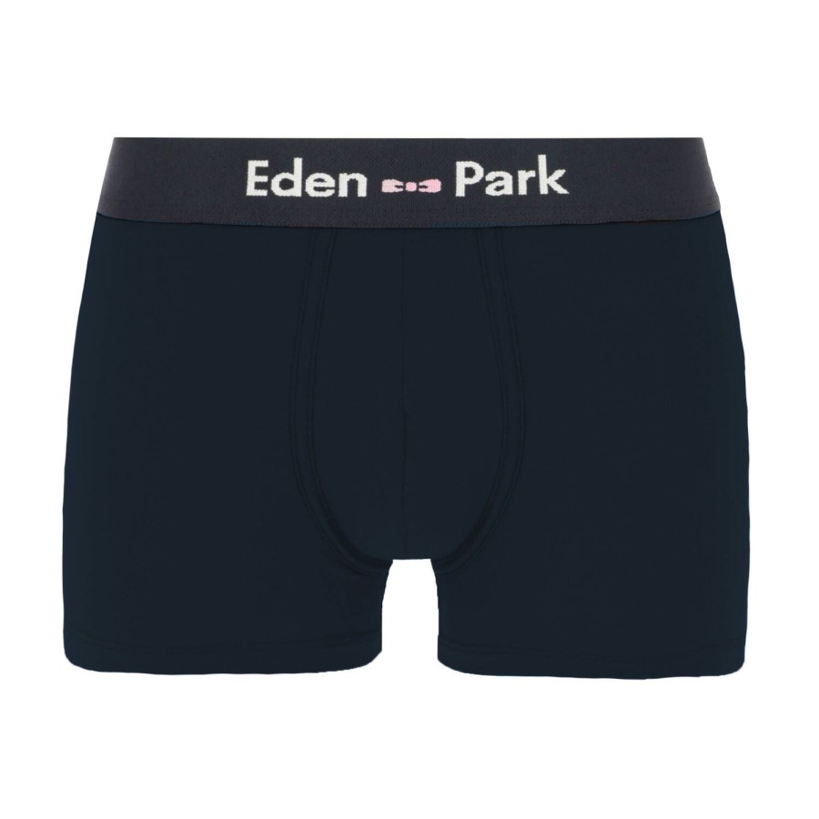 Homme Eden Park Boxer Homme | Boxer Homme En Coton Marine