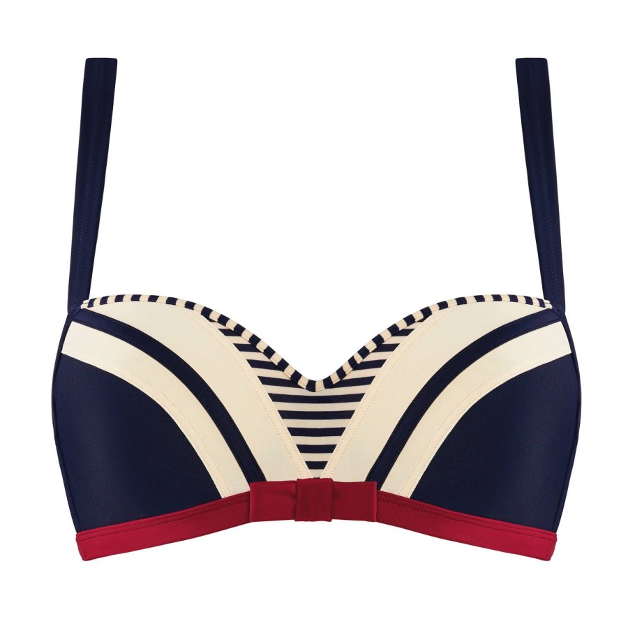 Maillots De Bain Marlies Dekkers Balconnet | Haut De Maillot De Bain Balconnet Bleu/Ivoire