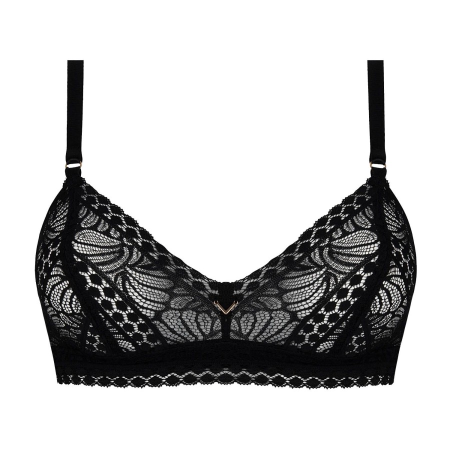 Soutiens-Gorge Antigel | Soutien-Gorge Sans Armatures En Dentelle Noir