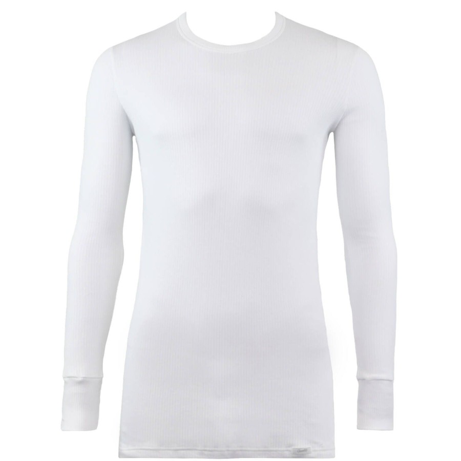 Homme Oscalito T-Shirt Et Debardeur Homme | T-Shirt Manches Longues Homme En Coton Blanc