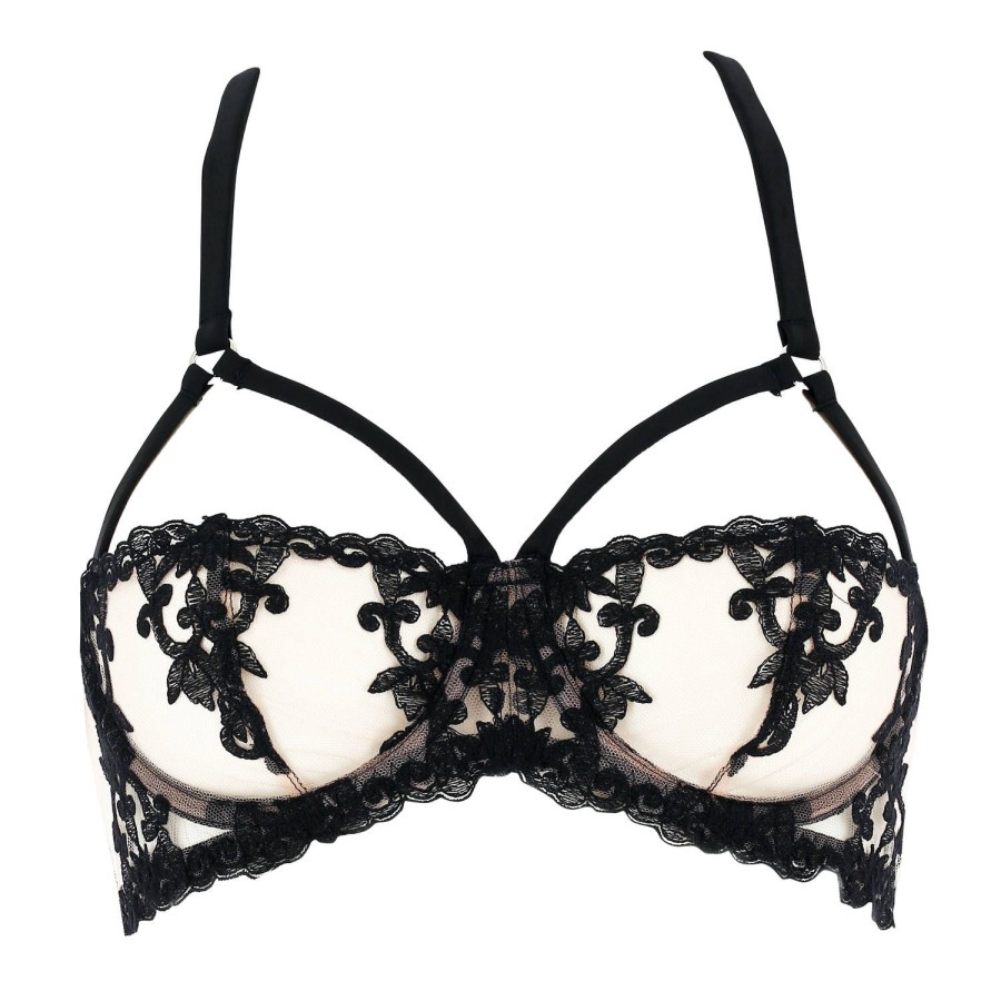 Soutiens-Gorge Fleur of England | Soutien-Gorge Balconnet Ouvert Noir