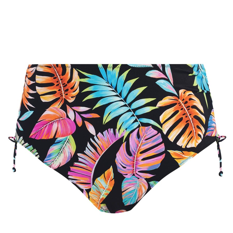 Maillots De Bain Elomi Culotte Haute | Bas De Maillot De Bain Culotte Haute Coulissante Noir