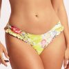 Maillots De Bain Seafolly Bresilien / Tanga | Bas De Maillot De Bain Slip Bresilien Wild Lime