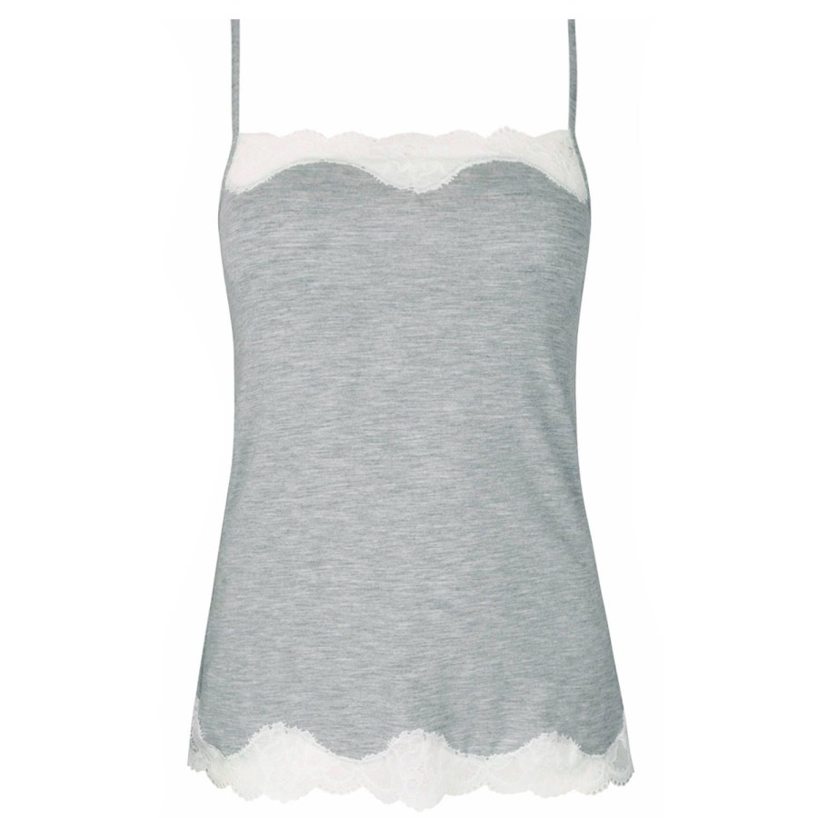 Lingerie De Nuit Antigel | Caraco Chine Gris