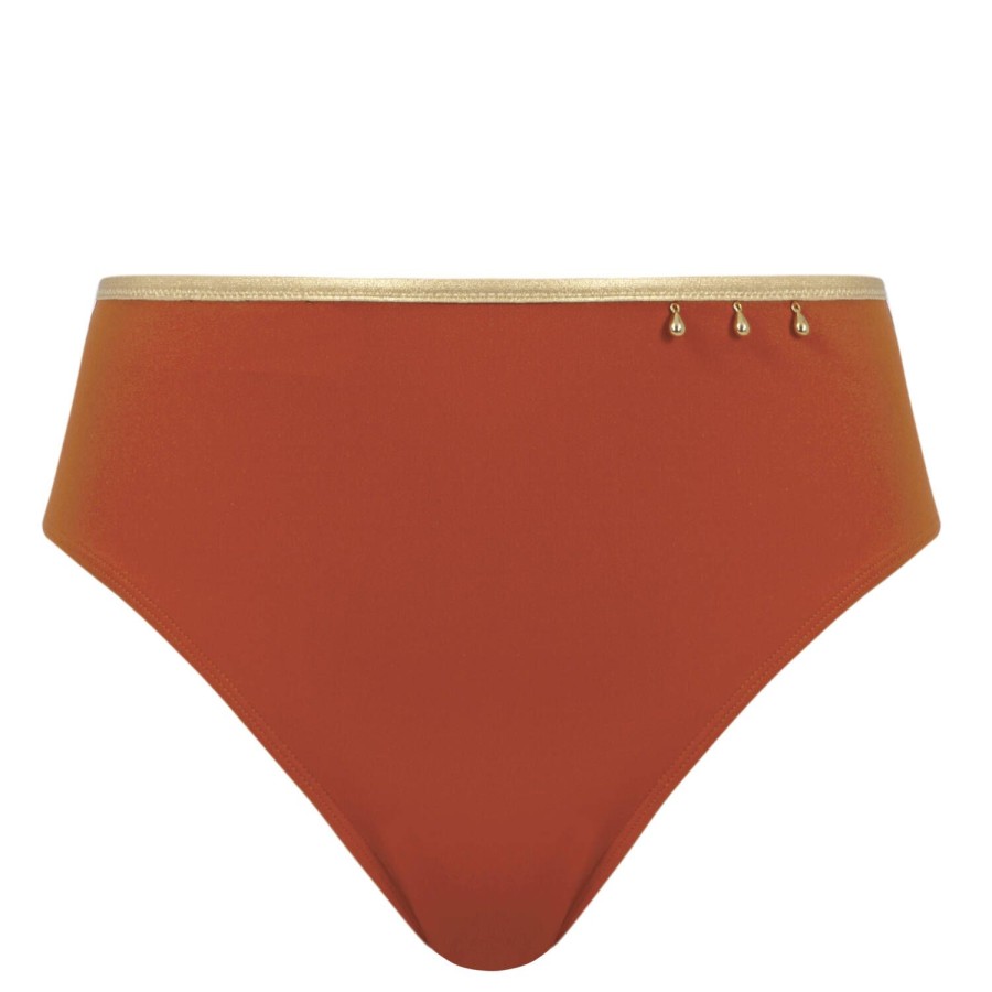 Maillots De Bain Empreinte Culotte Haute | Bas De Maillot De Bain Culotte Haute Ambre