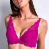 Soutiens-Gorge Aubade | Soutien-Gorge Push-Up En Dentelle Radiant Pink