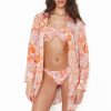 Maillots De Bain Melissa Odabash Tunique De Plage & Pareo | Chemise De Plage Longue Paige Mirage Orange