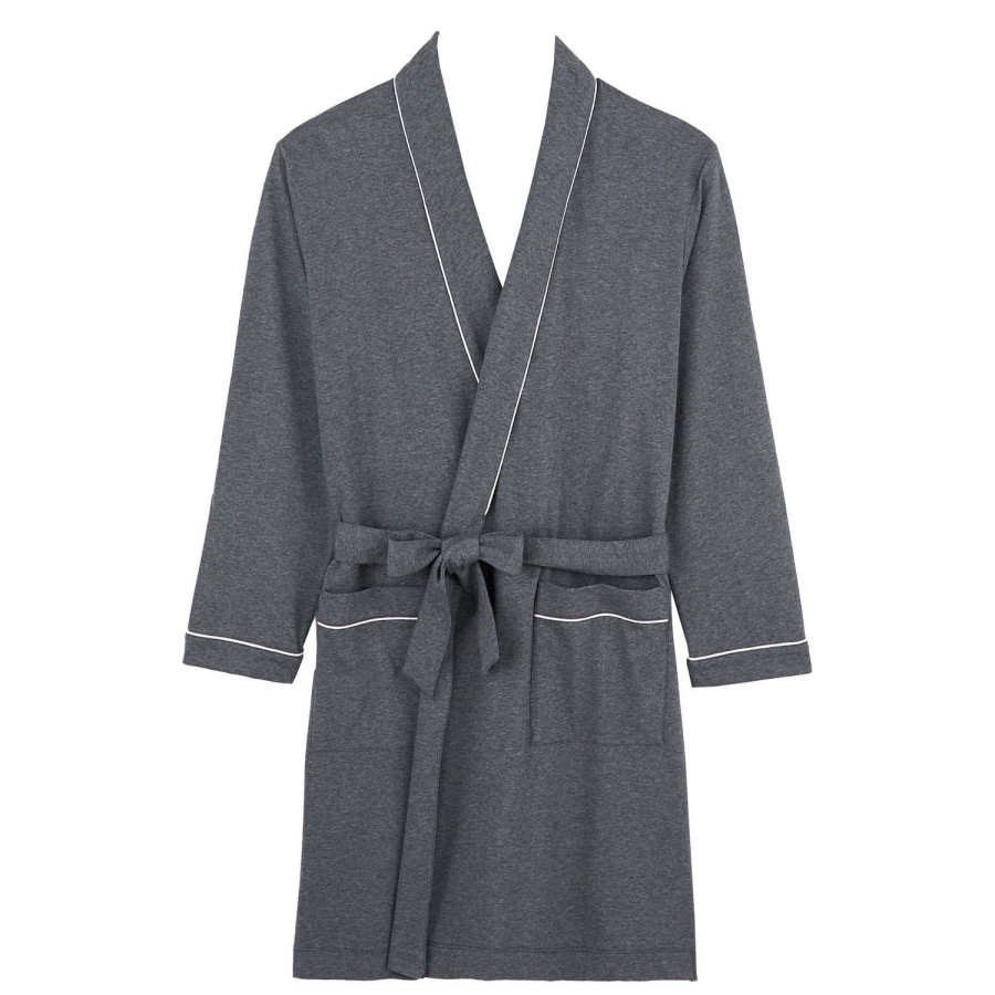 Homme Laurence Tavernier Peignoir & Robe De Chambre Homme | Peignoir Homme En Coton Anthracite Chine