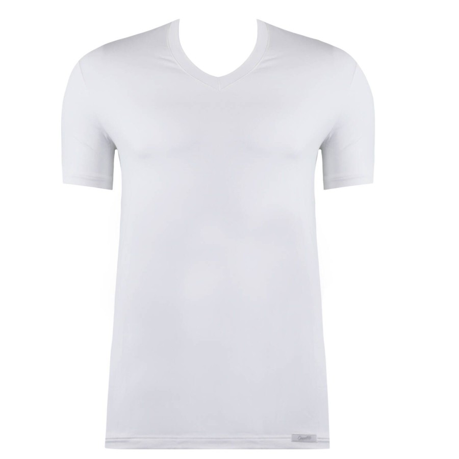 Homme Oscalito T-Shirt Et Debardeur Homme | T-Shirt Col V Homme Blanc