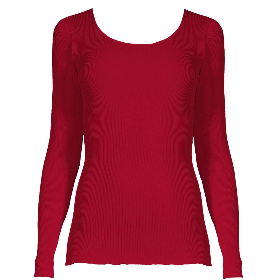 Lingerie De Nuit Oscalito | Pull En Soie Rosso