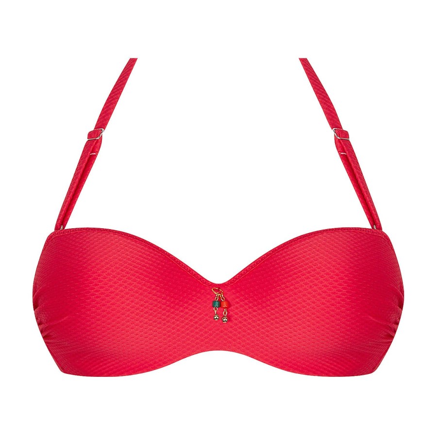 Maillots De Bain Antigel Bandeau | Haut De Maillot De Bain Bandeau Coques Corail Vogue