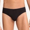 Homme Hanro Slip Homme | Slip Homme En Coton Noir