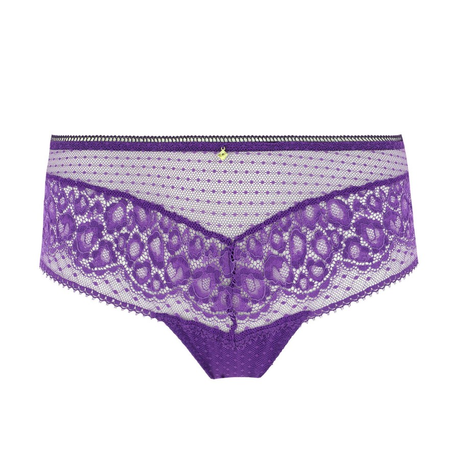 Culottes Aubade | Shorty Saint-Tropez En Dentelle Ultraviolet