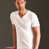 Homme Impetus T-Shirt Et Debardeur Homme | T-Shirt Col V Homme En Coton Blanc