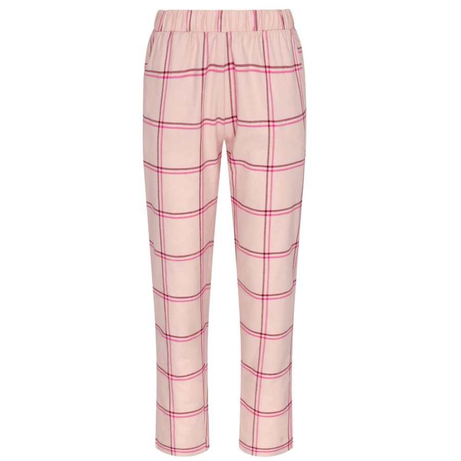 Lingerie De Nuit Triumph | Pantalon Fusele En Coton Pink-Light Comb