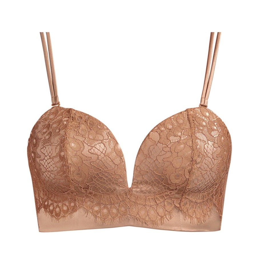 Soutiens-Gorge Andres Sarda | Soutien-Gorge Bandeau En Dentelle Golden Brown