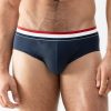 Homme Mey Slip Homme | Slip Homme En Coton Yacht Blue