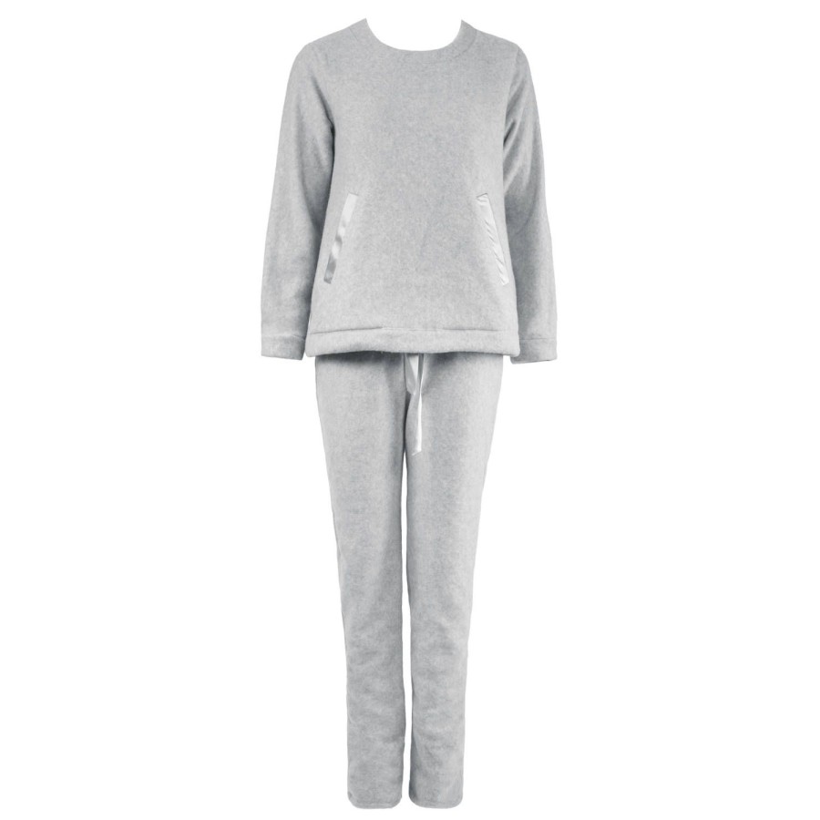 Lingerie De Nuit Canat | Pyjama Gris Chine