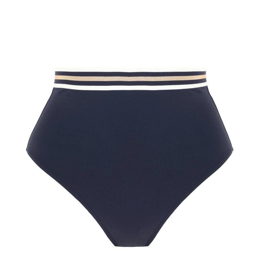 Maillots De Bain Lise Charmel Culotte Haute | Bas De Maillot De Bain Culotte Haute Encre Nautique