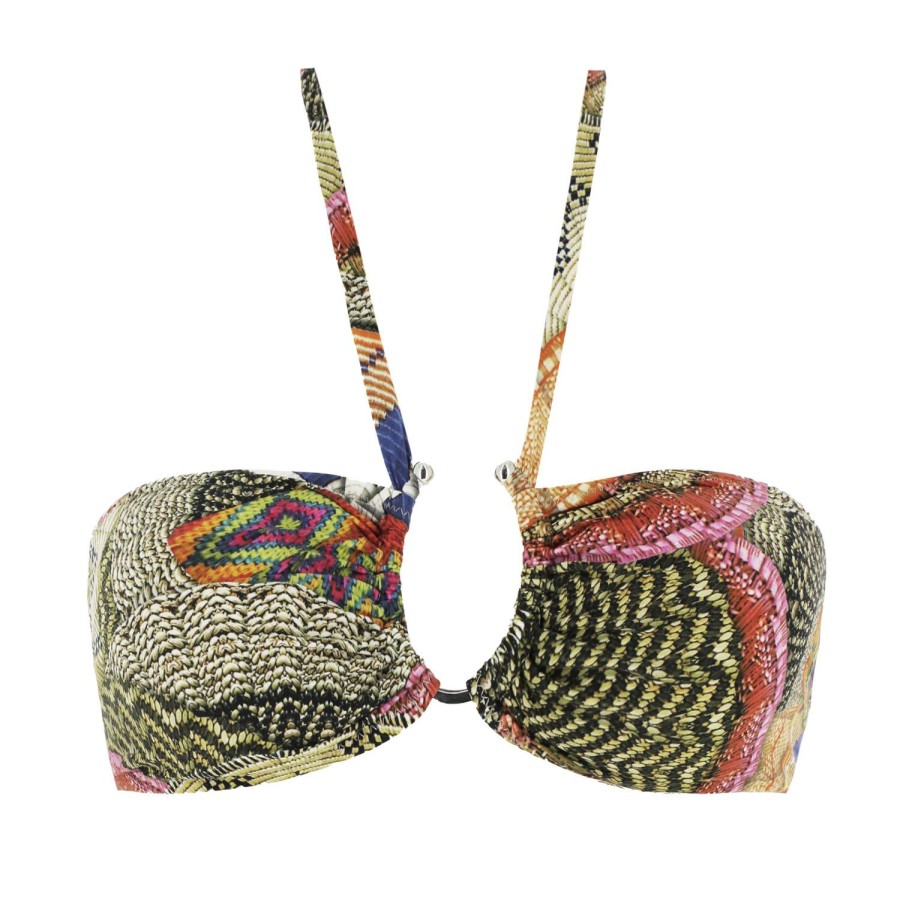 Maillots De Bain Pain de Sucre Bandeau | Haut De Maillot De Bain Bandeau Antinea Multicolore